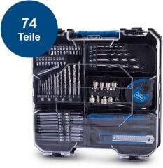 Scheppach Çift Akülü Matkap 74 Parça Aksesuar Seti 18v (C-DTB74/2X)